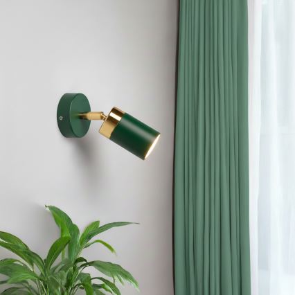 Spot de perete Brilagi POKER 1xGU10/25W/230V verde/auriu