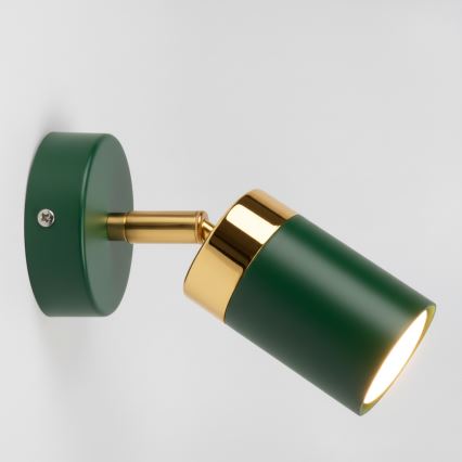 Spot de perete Brilagi POKER 1xGU10/25W/230V verde/auriu