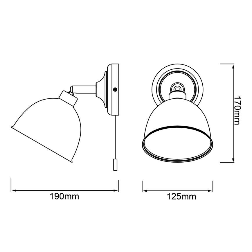 Spot de perete Brilliant TELIO 1xE14/28W/230V roz