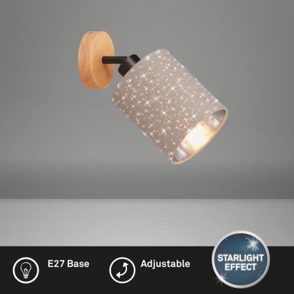 Spot de perete Briloner 2078-011 SPOTLIGHT 1xE27/25W/230V bej