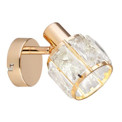 Spot de perete DUBAI 1xE14/40W/230V roz-auriu