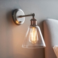 Spot de perete Endon 92874 HAL 1xE27/10W/230V bronz/cupru/transparent