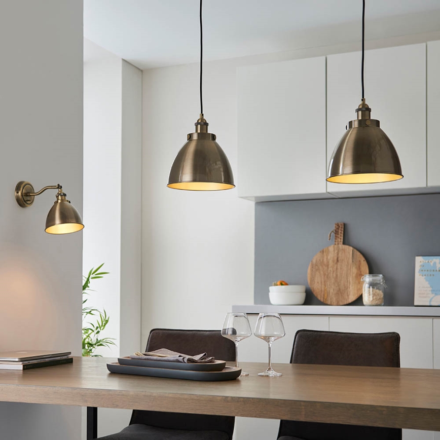 Spot de perete Endon 98746 FRANKLIN 1xE14/7W/230V alamă