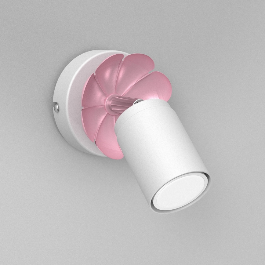 Spot de perete FLOWER 1xGU10/8W/230V alb