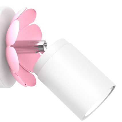 Spot de perete FLOWER 1xGU10/8W/230V alb