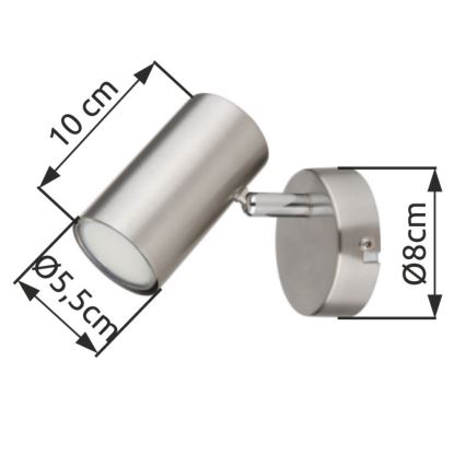 Spot de perete Globo 1xGU10/25W/230V