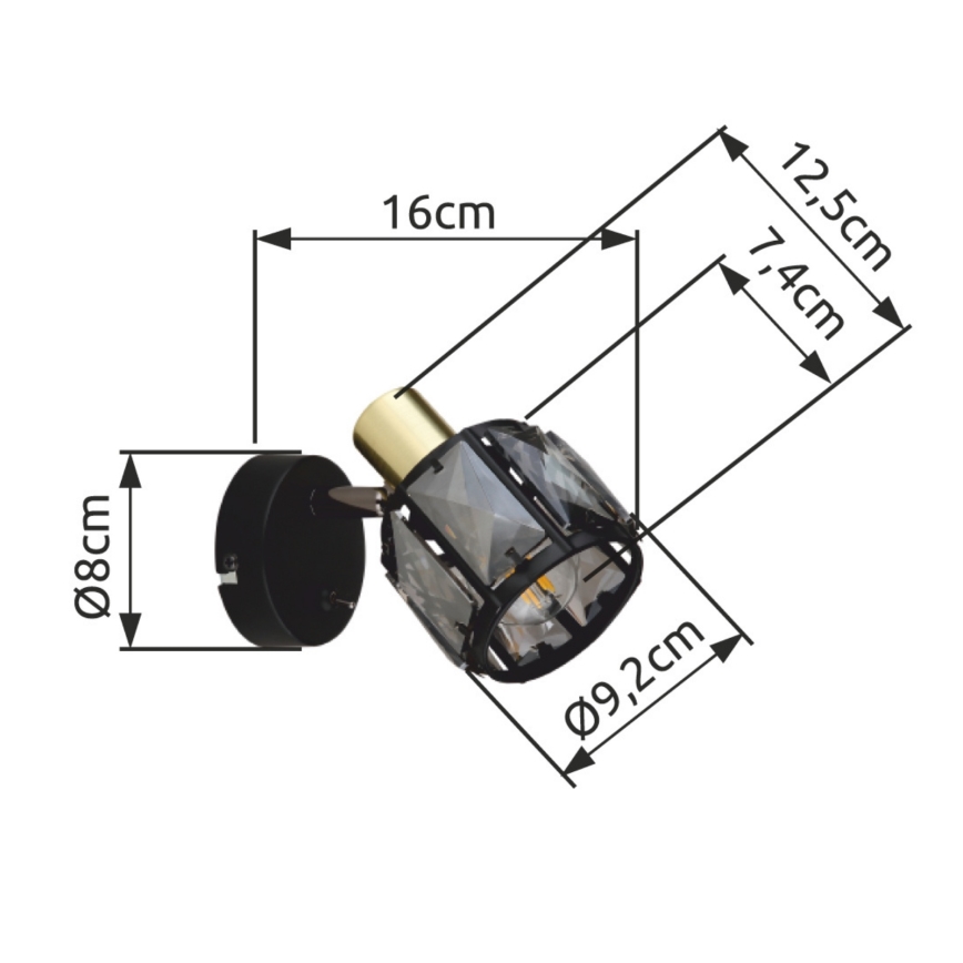 Spot de perete 1xE14/40W/230V Globo