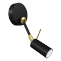 Spot de perete IRIS 1xGU10/MR11/40W/230V negru/auriu