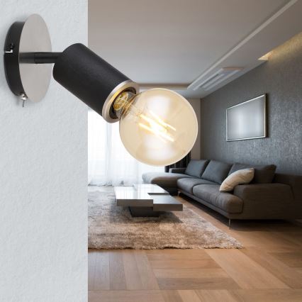 Spot de perete 1xE27/60W/230V Globo