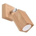 Spot de perete KEKE 1xGU10/40W/230V stejar