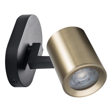 Spot de perete LAURIN 1xGU10/10W/230V alamă/negru