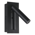 Spot de perete LED/2W/230V 3000K negru