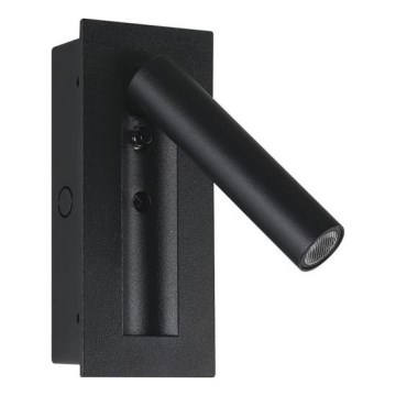 Spot de perete LED/2W/230V 3000K negru