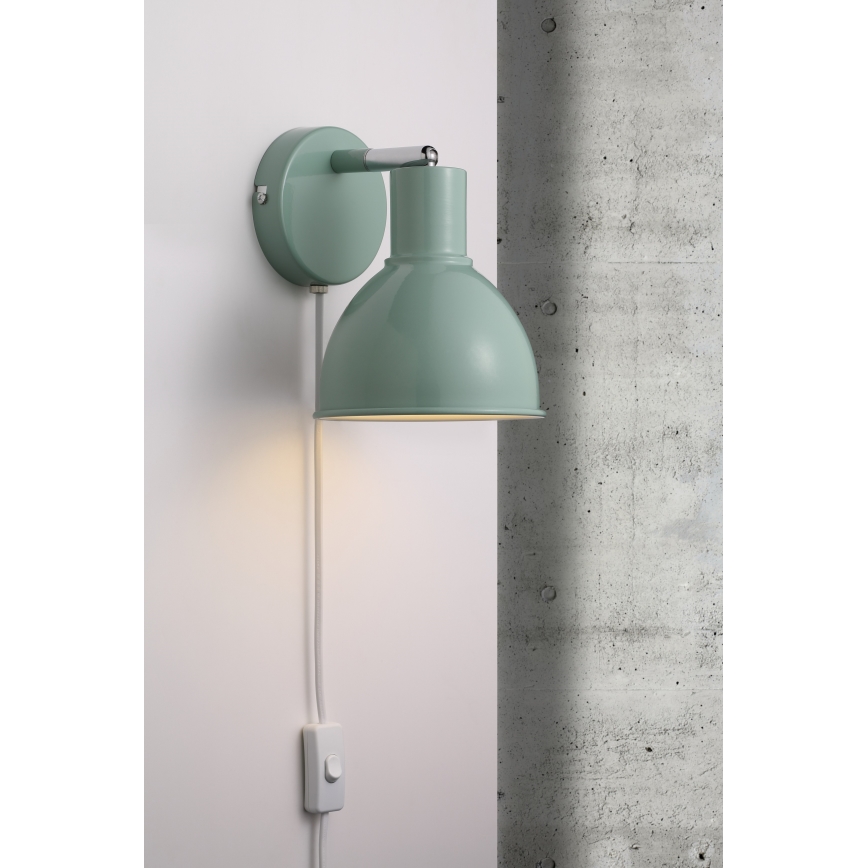 Spot de perete Nordlux POP 1xE27/18W/230V verde-mentă