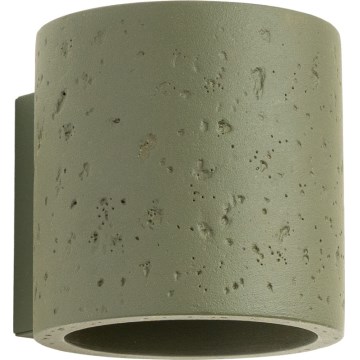 Spot de perete ORBIS 1xG9/8W/230V beton/verde