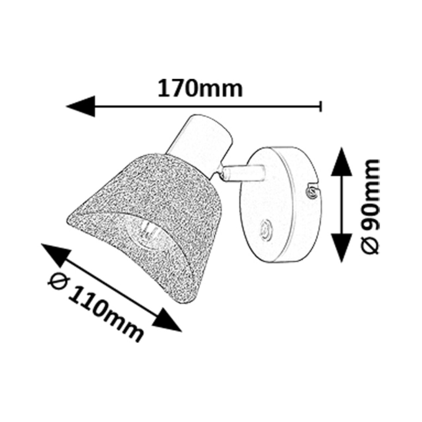 Spot de perete Rabalux 1xE14/10W/230V