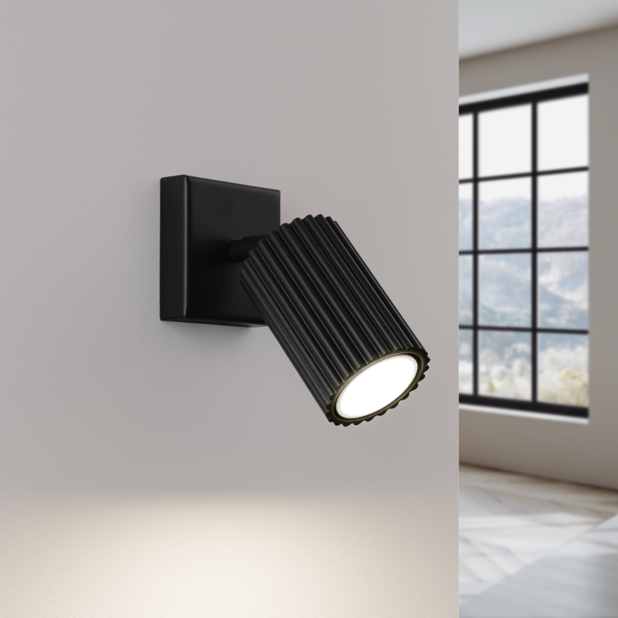 Spot de perete KARBON 1xGU10/10W/230V negru
