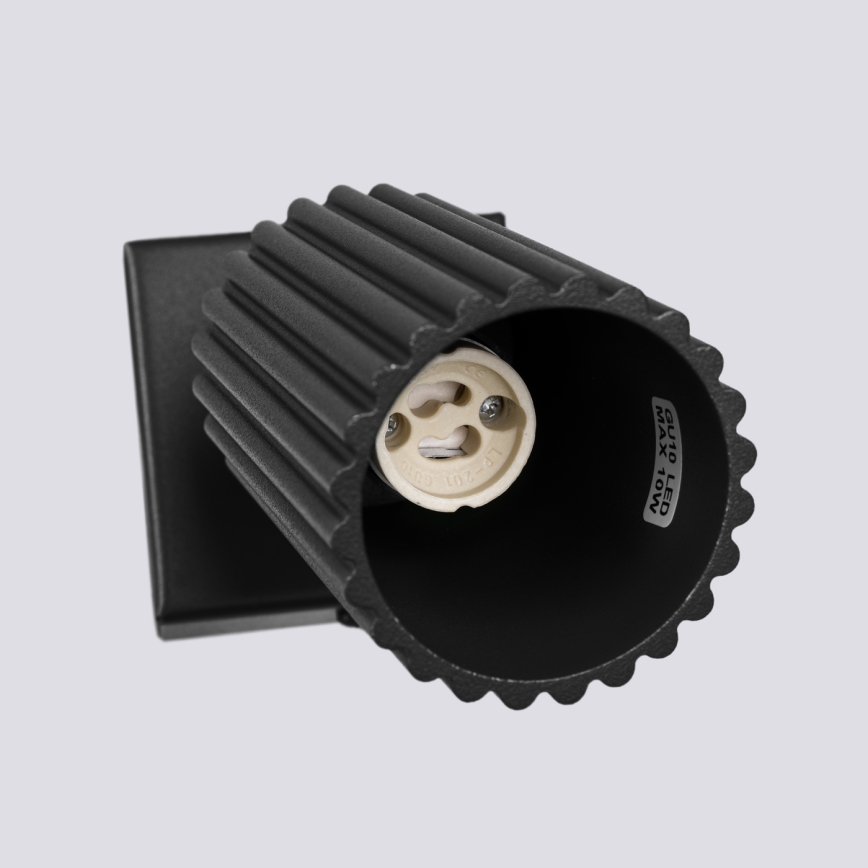 Spot de perete KARBON 1xGU10/10W/230V negru