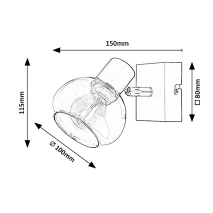 Spot de perete 1xE14/40W/230V Rabalux