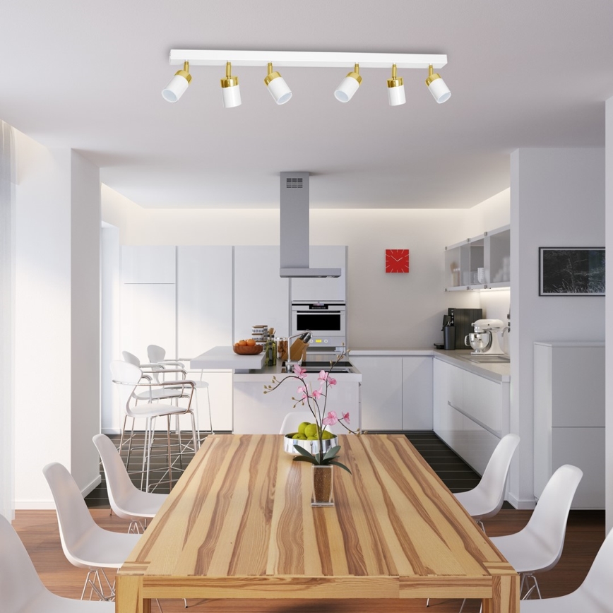 Spot de tavan JOKER 6xGU10/25W/230V alb