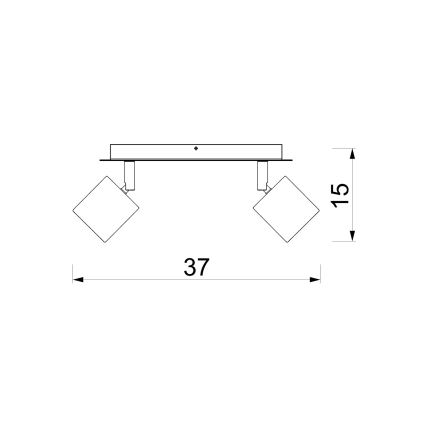 Spot DEMIA 2xGU10/8W/230V bej