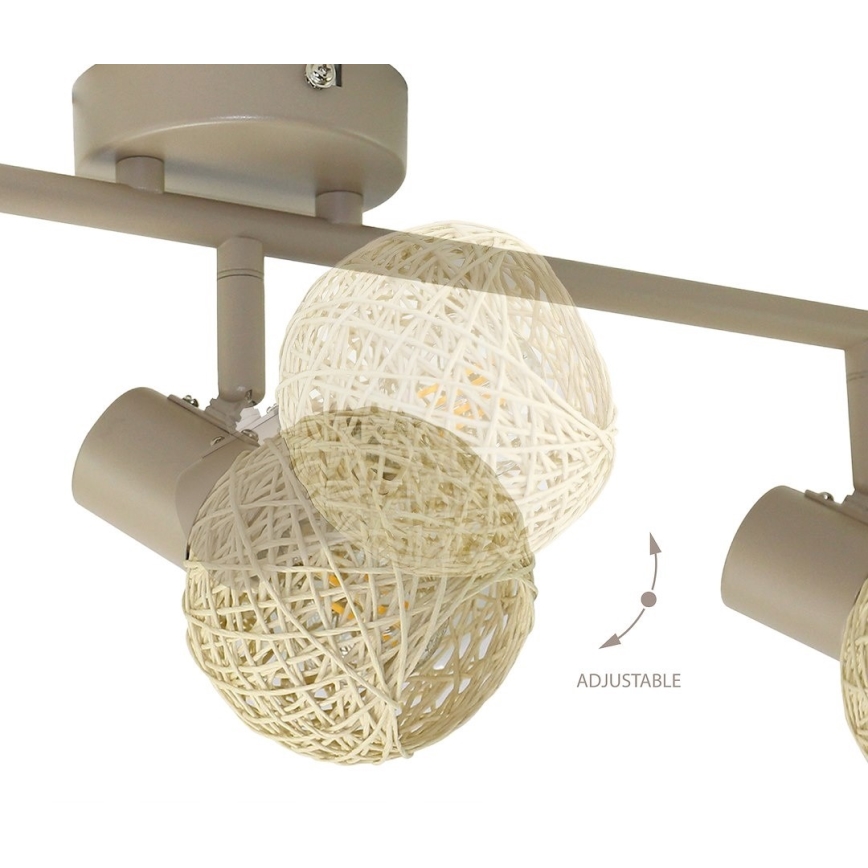 Spot DEX 3xE14/10W/230V bej/crem