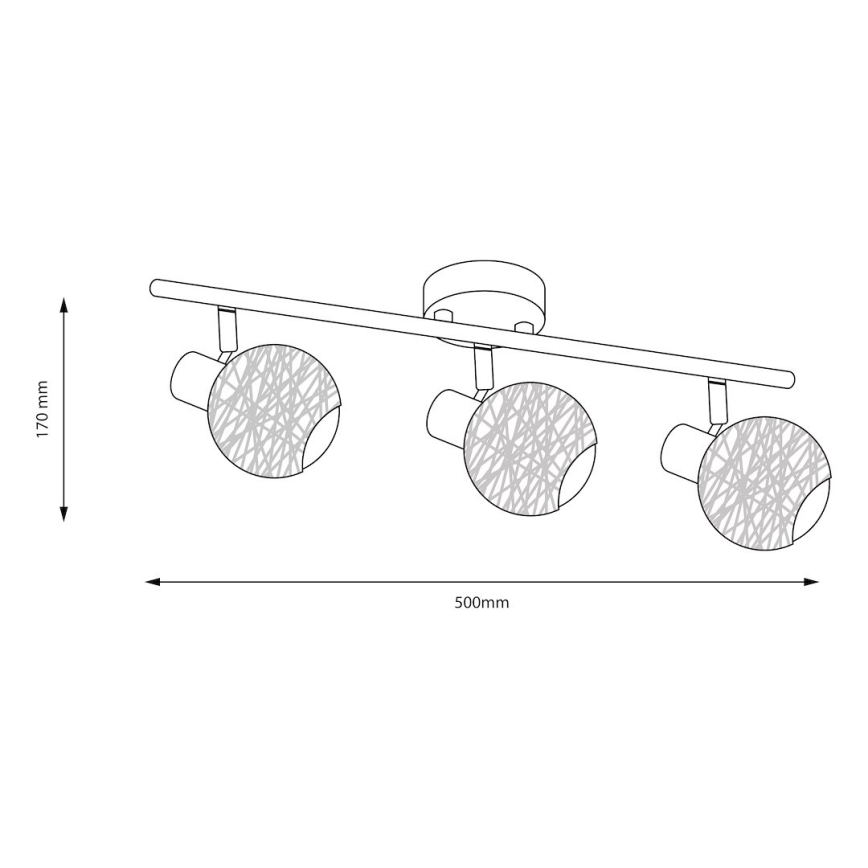 Spot DEX 3xE14/10W/230V bej/crem