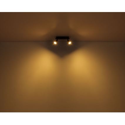 Spot 2xGU10/35W/230V negru Globo