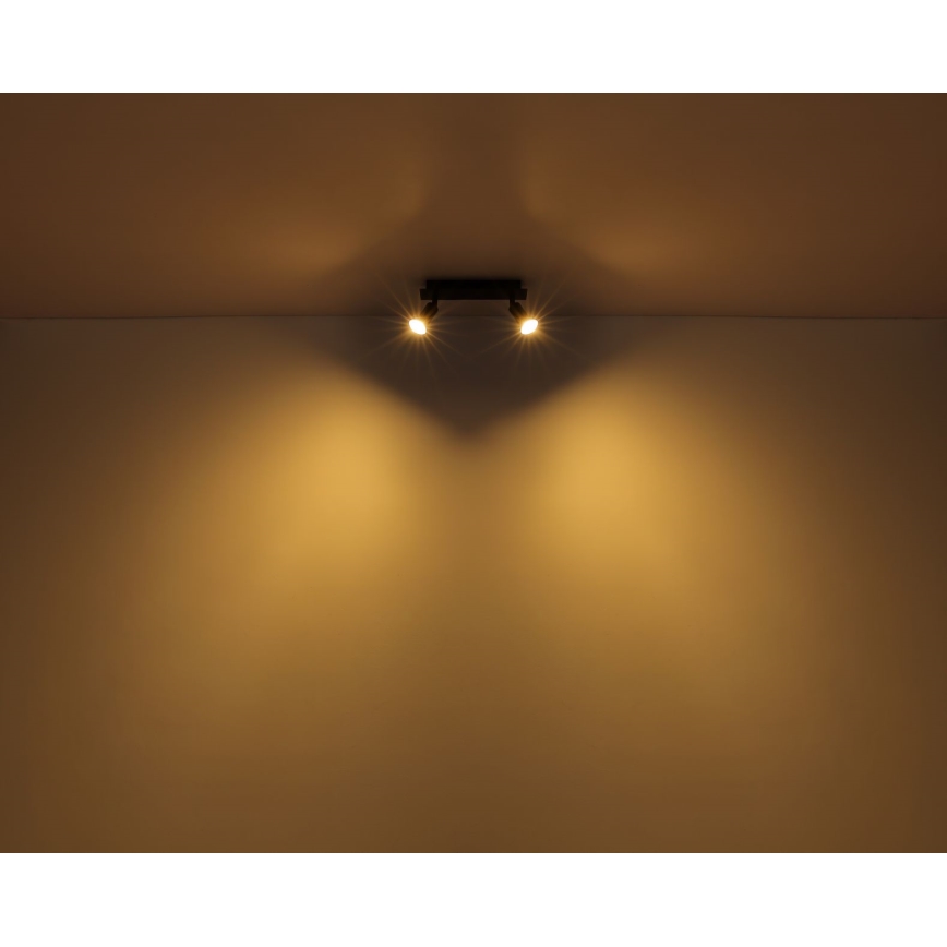 Spot 2xGU10/35W/230V negru Globo