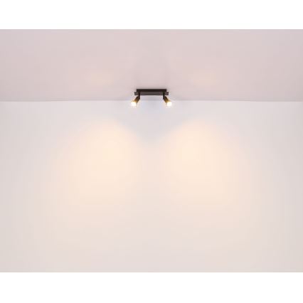 Spot 2xGU10/35W/230V negru Globo