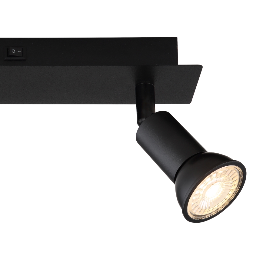 Spot 2xGU10/35W/230V negru Globo