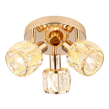 Spot DUBAI 3xE14/40W/230V d. 36 cm roz-auriu