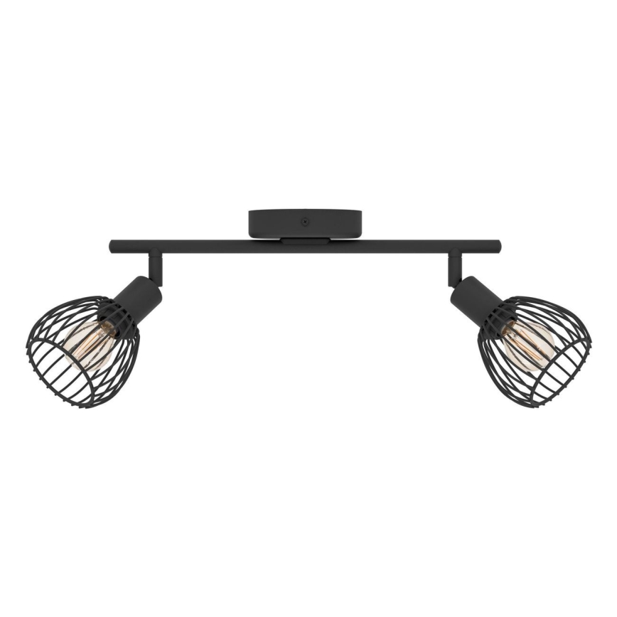 Spot Eglo 2xE14/40W/230V negru