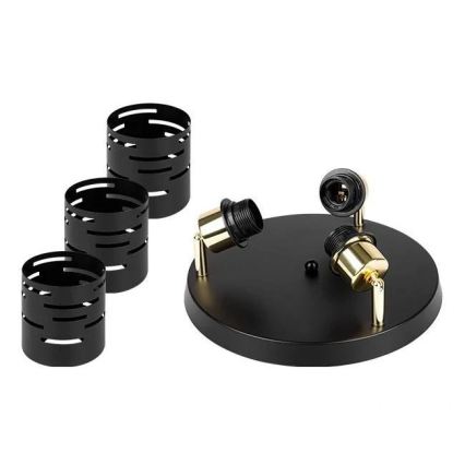 Spot ELEN 3xE27/35W/230V negru/auriu