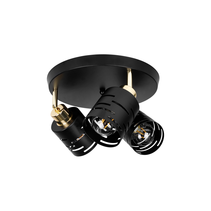 Spot ELEN 3xE27/35W/230V negru/auriu
