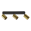 Spot FAMA 3xGU10/30W/230V auriu/negru
