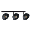 Spot FAUN 3xE27/60W/230V negru