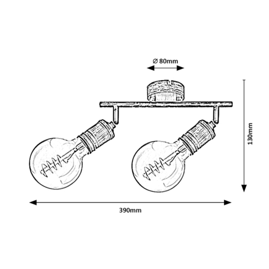 Spot 2xE27/25W/230V Rabalux