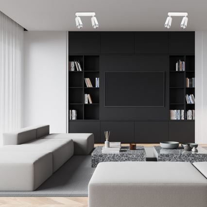 Spot FLOWER 2xGU10/8W/230V alb