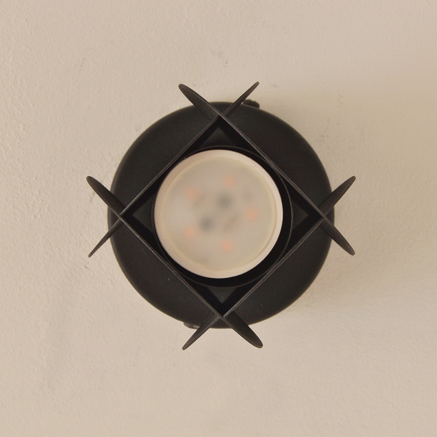 Spot GAMBIT 1xGU10/10W/230V, negru