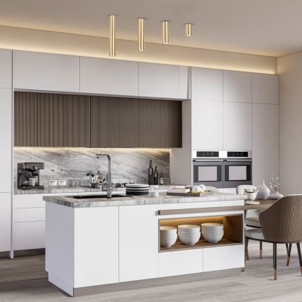 Spot GENESIS 1xGU10/8W/230V 20 cm auriu