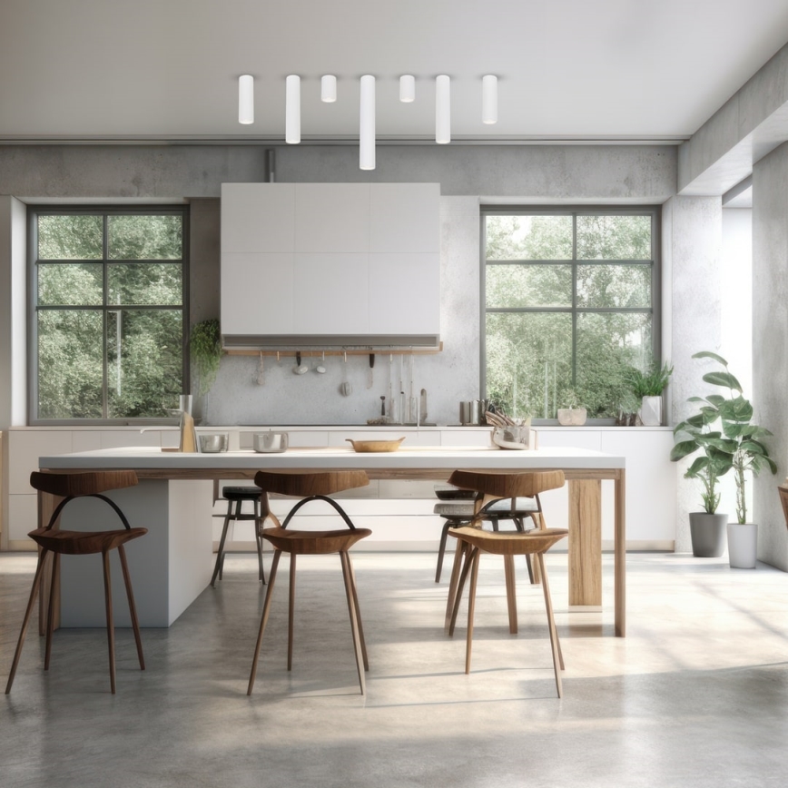 Spot GENESIS 1xGU10/8W/230V 40 cm alb