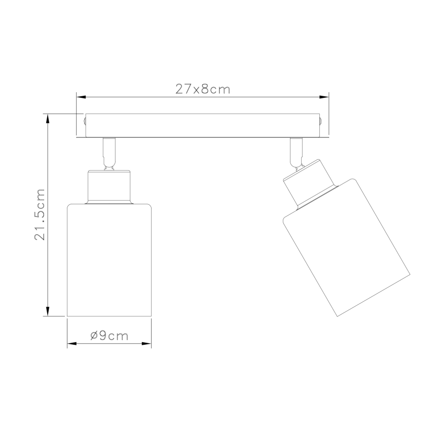 Spot Globo 2xE27/15W/230V