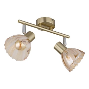 Spot Globo 2xE14/40W/230V auriu