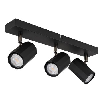 Spot Globo 3xGU10/25W/230V negru