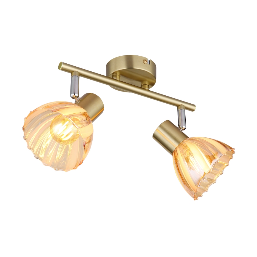 Spot Globo 2xE14/40W/230V auriu