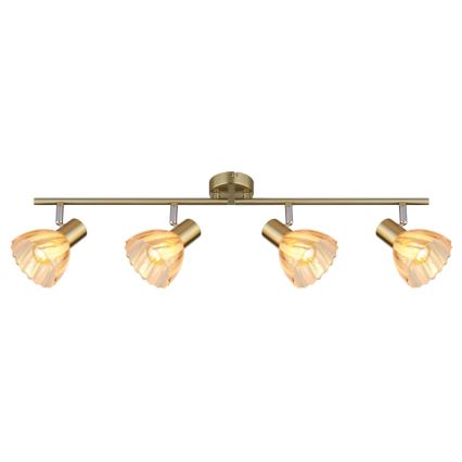 Spot Globo 4xE14/40W/230V auriu