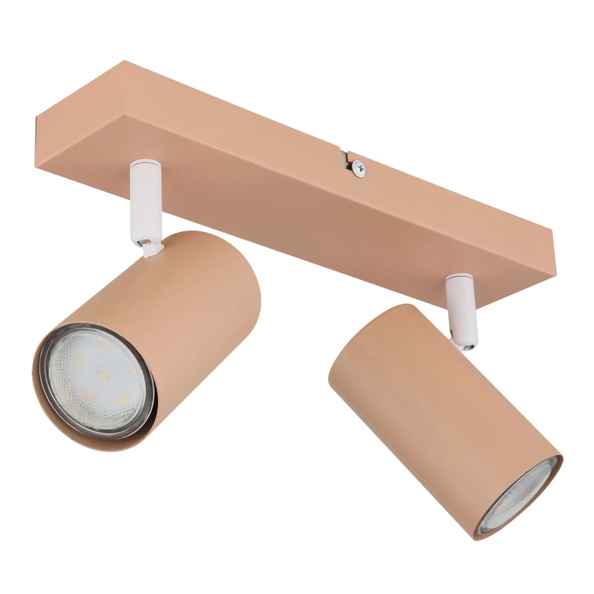 Spot Globo 2xGU10/25W/230V portocaliu