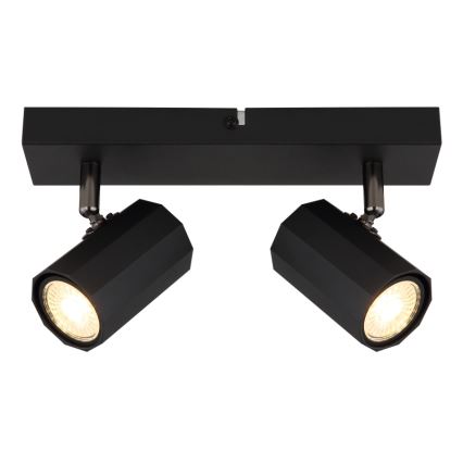Spot Globo 2xGU10/25W/230V negru