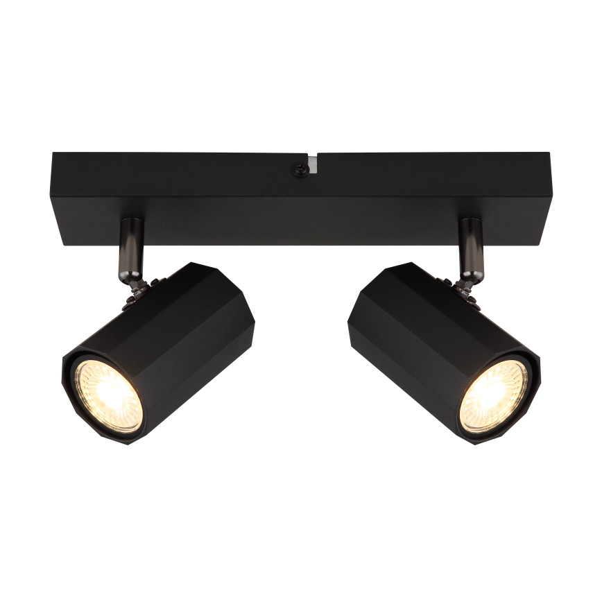 Spot Globo 2xGU10/25W/230V negru